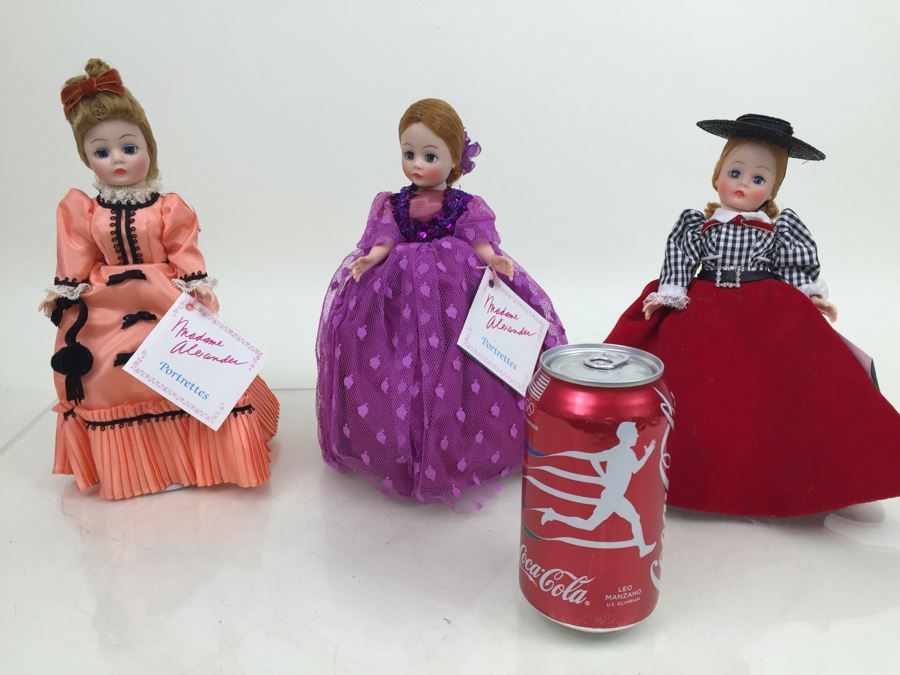 (3) Vintage Madame Alexander Portrettes Dolls With Stands [Photo 1]