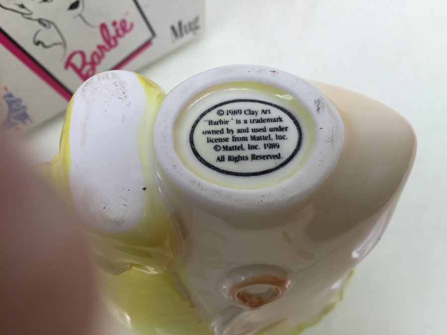 Pair Of Barbie Super Stickers Gordy New In Packaging Vintage 1981 And Nostalgic Barbie Mug By Clay Art Mattel New In Box Vintage 1989 [Photo 20]