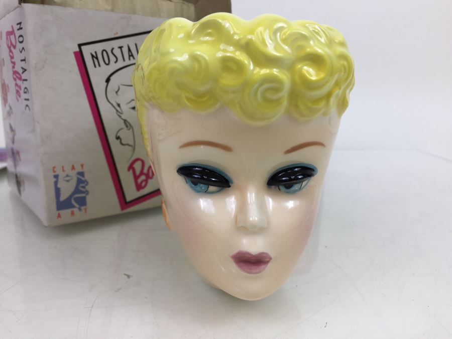 Pair Of Barbie Super Stickers Gordy New In Packaging Vintage 1981 And Nostalgic Barbie Mug By Clay Art Mattel New In Box Vintage 1989 [Photo 15]