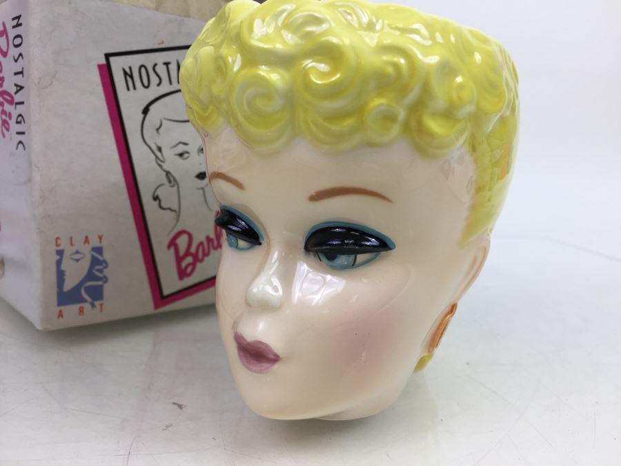 Pair Of Barbie Super Stickers Gordy New In Packaging Vintage 1981 And Nostalgic Barbie Mug By Clay Art Mattel New In Box Vintage 1989 [Photo 14]