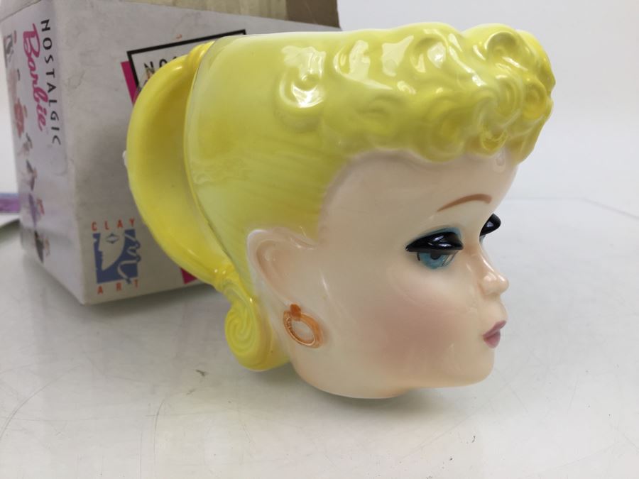 Pair Of Barbie Super Stickers Gordy New In Packaging Vintage 1981 And Nostalgic Barbie Mug By Clay Art Mattel New In Box Vintage 1989 [Photo 3]