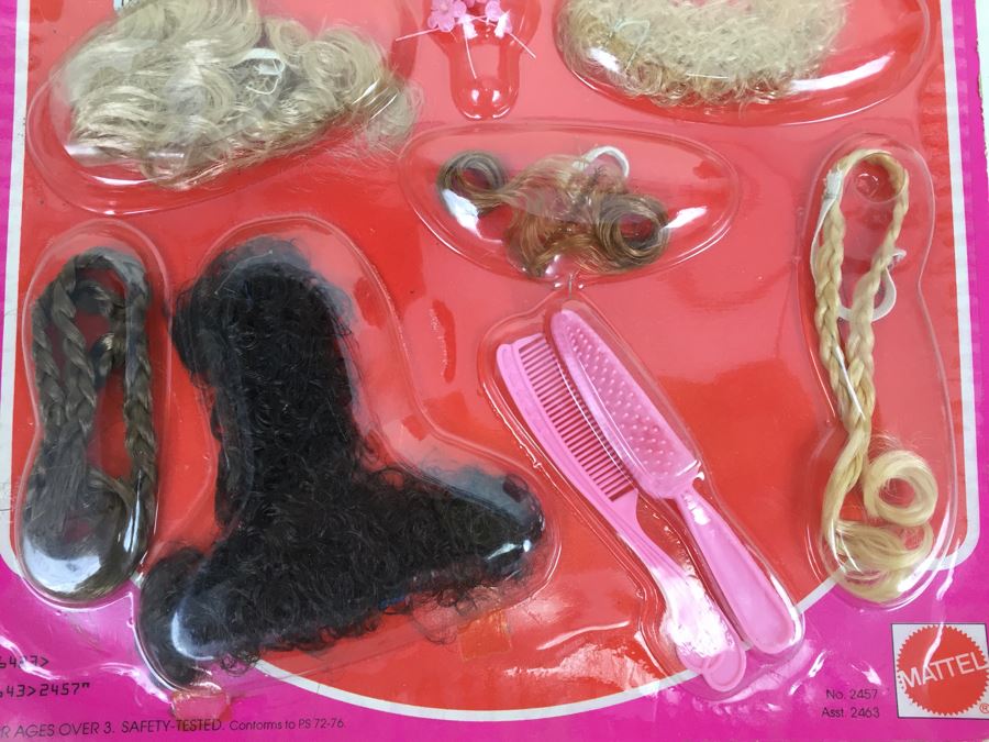 Barbie Fashion Add-Ons Hair Originals Mattel 2457 New On Card Vintage 1978 [Photo 5]