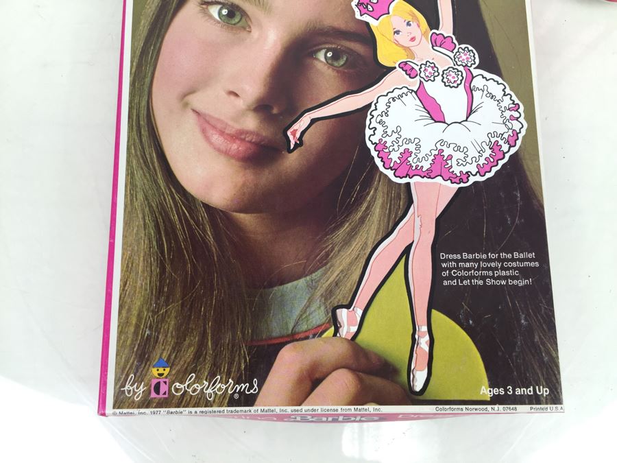 Ballerina Barbie Dress-Up Kit By Colorforms Mattel Vintage 1977 Brooke Shields Model [Photo 5]