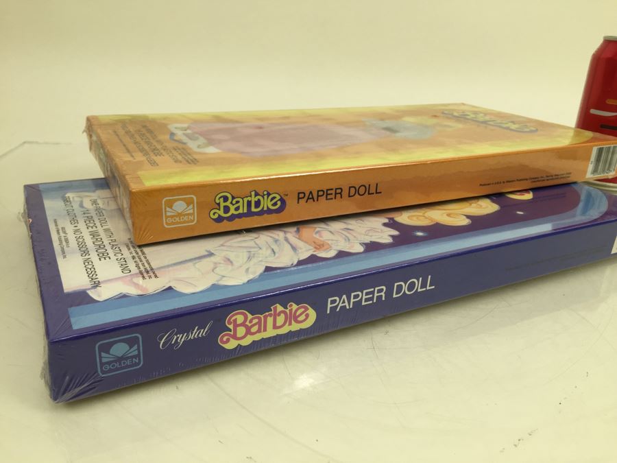 Crystal Barbie Paper Doll And Barbie Paper Doll Golden Mattel New Old Stock Vintage 1983 & 1984 [Photo 11]