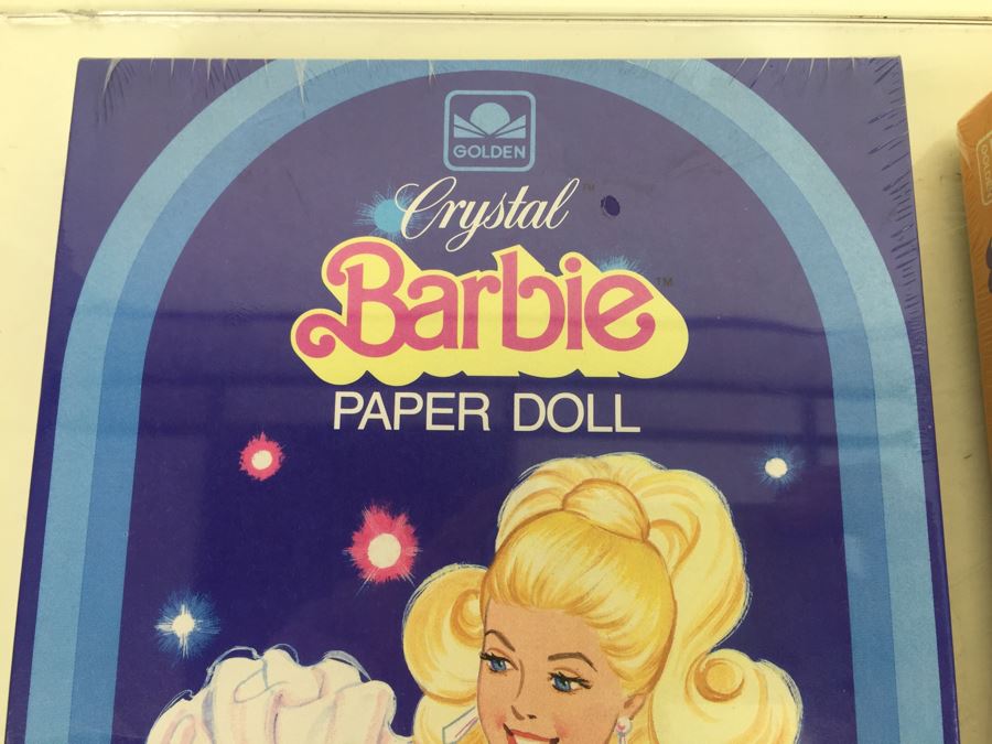 Crystal Barbie Paper Doll And Barbie Paper Doll Golden Mattel New Old Stock Vintage 1983 & 1984 [Photo 2]