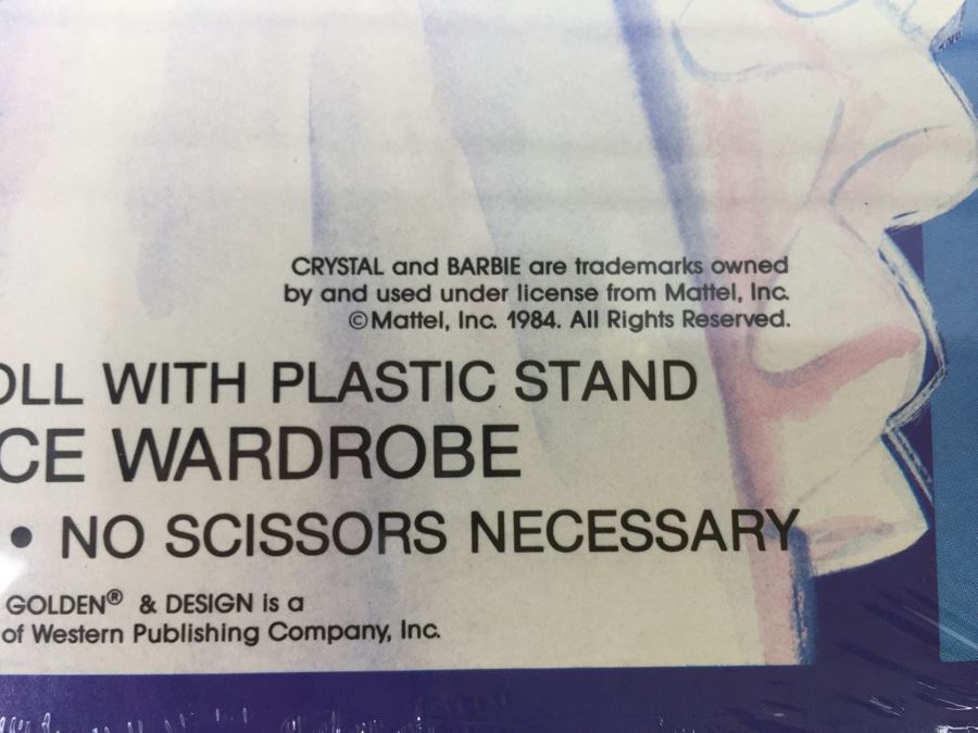 Crystal Barbie Paper Doll And Barbie Paper Doll Golden Mattel New Old Stock Vintage 1983 & 1984 [Photo 7]