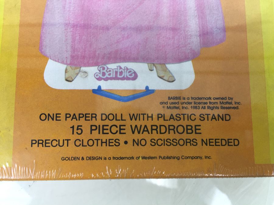 Crystal Barbie Paper Doll And Barbie Paper Doll Golden Mattel New Old Stock Vintage 1983 & 1984 [Photo 9]