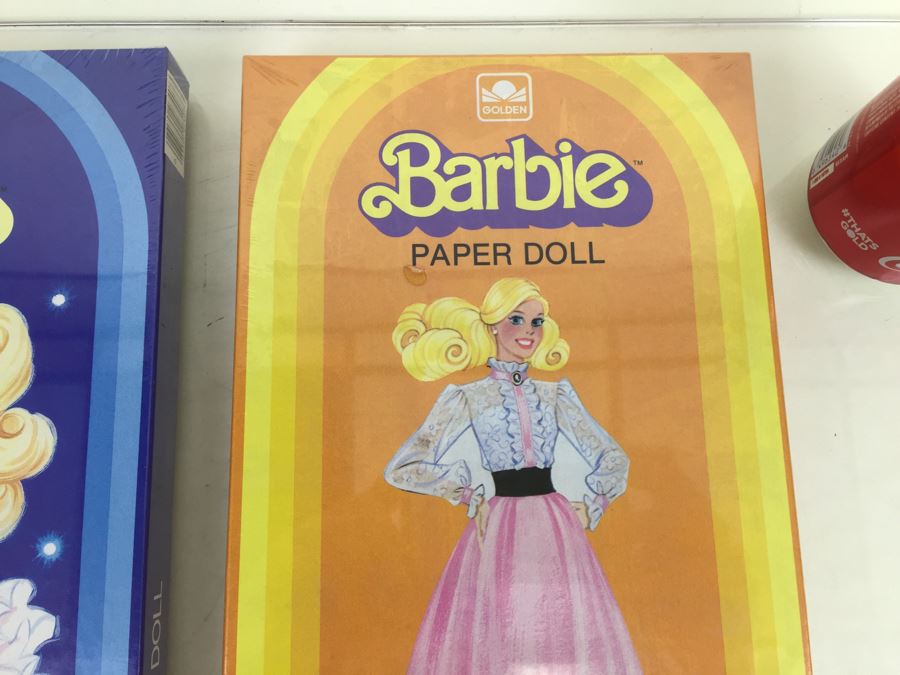 Crystal Barbie Paper Doll And Barbie Paper Doll Golden Mattel New Old Stock Vintage 1983 & 1984 [Photo 3]