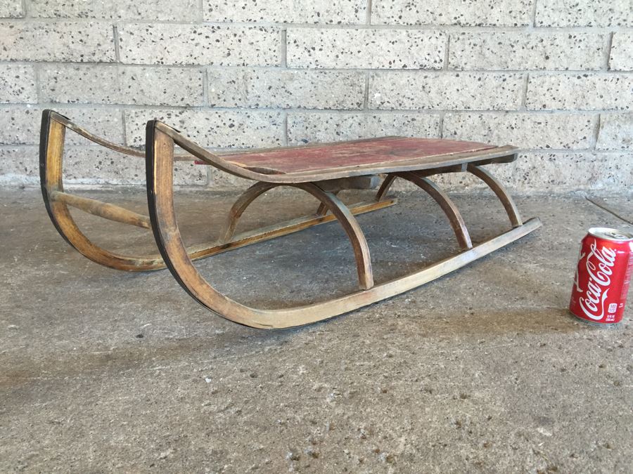 Vintage All Original Wooden Child's Sled [Photo 8]