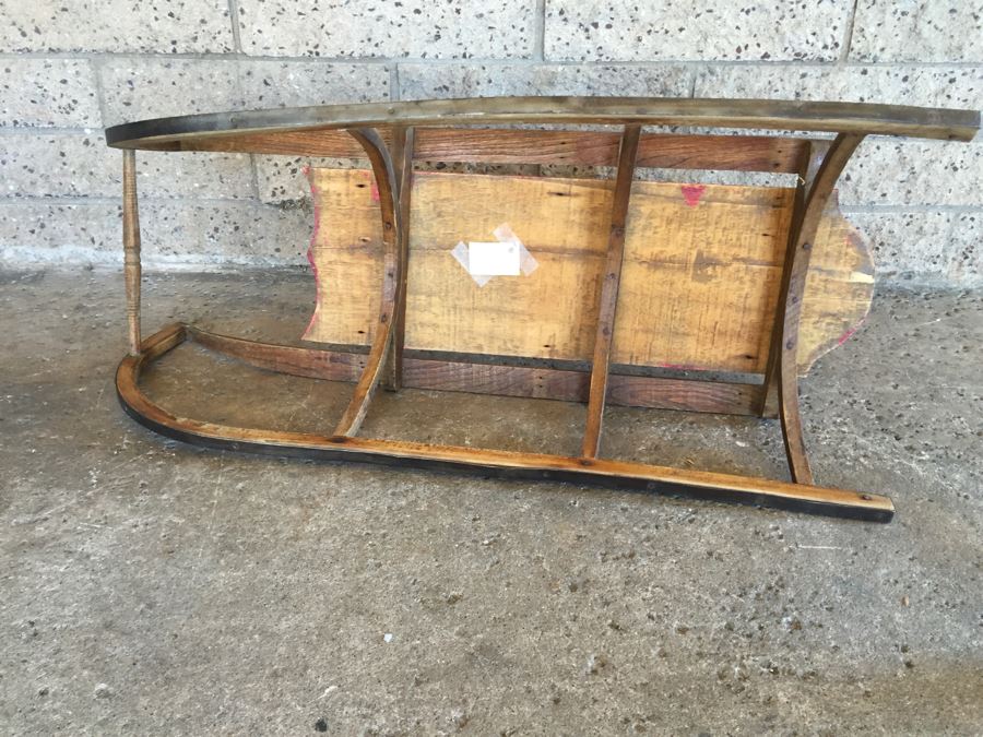 Vintage All Original Wooden Child's Sled [Photo 13]