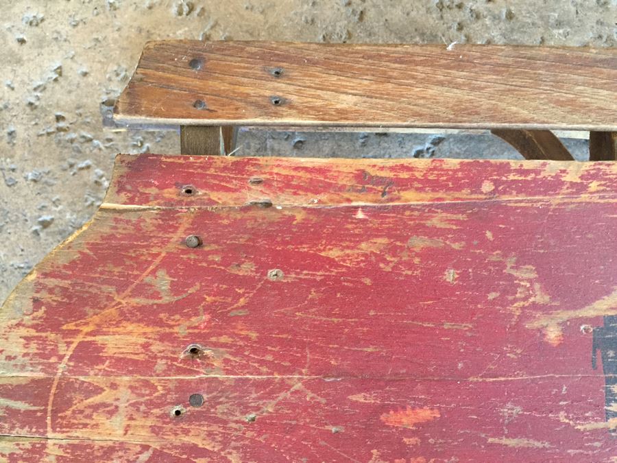 Vintage All Original Wooden Child's Sled [Photo 12]