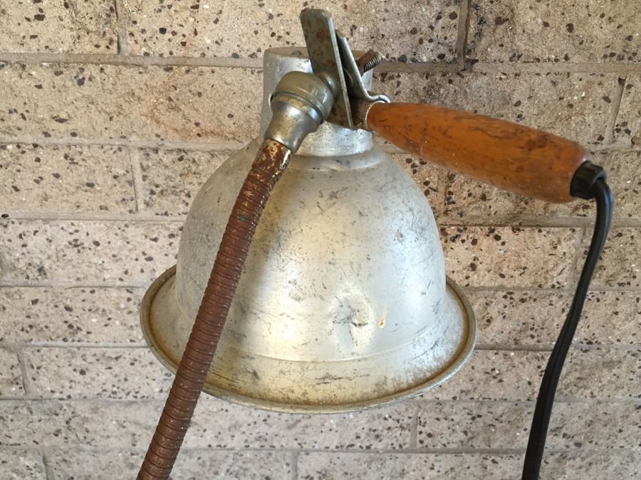 Vintage Industrial Goose Neck Floor Lamp By Spectronics Corporation New York Model PTH 220 [Photo 14]