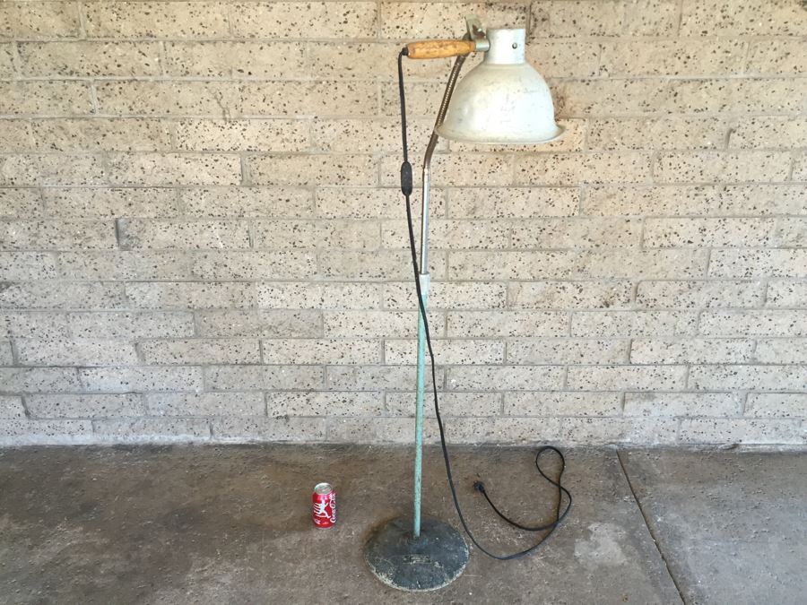 Vintage Industrial Goose Neck Floor Lamp By Spectronics Corporation New York Model PTH 220 [Photo 12]