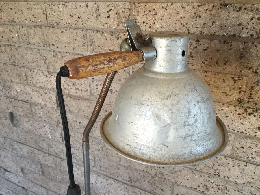 Vintage Industrial Goose Neck Floor Lamp By Spectronics Corporation New York Model PTH 220 [Photo 5]