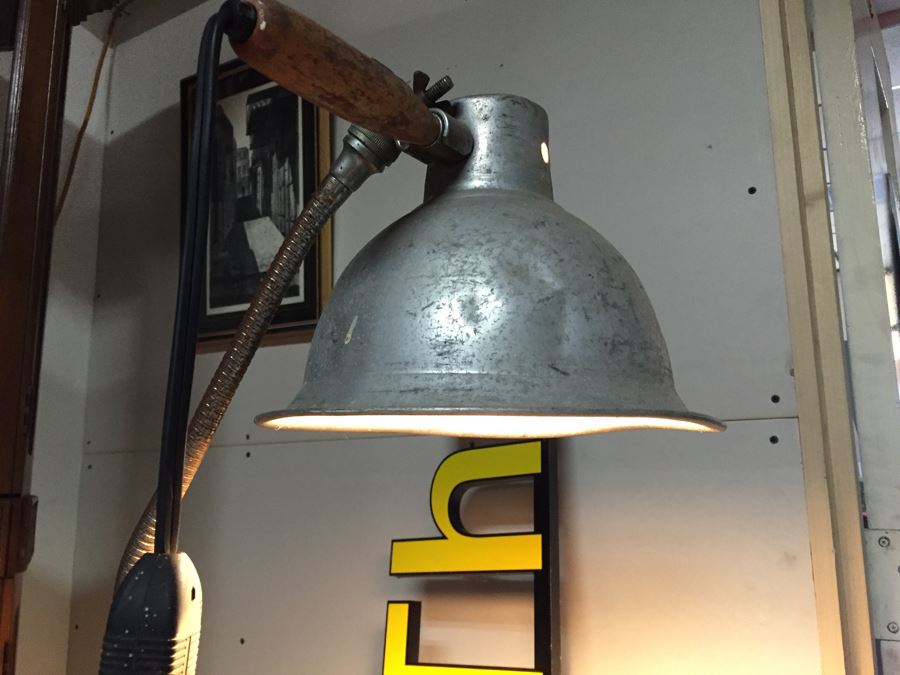 Vintage Industrial Goose Neck Floor Lamp By Spectronics Corporation New York Model PTH 220 [Photo 16]