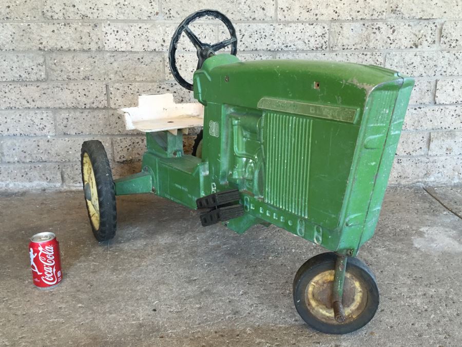 Vintage ERTL Metal John Deere 20 Pedal Tractor Model D-63 Made In USA [Photo 11]