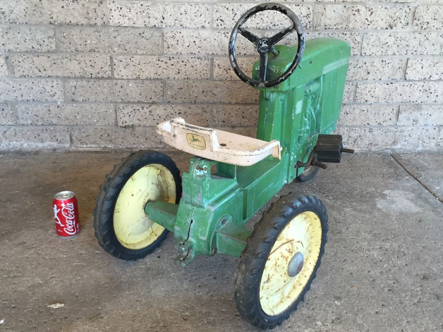 Vintage ERTL Metal John Deere 20 Pedal Tractor Model D-63 Made In USA [Photo 21]