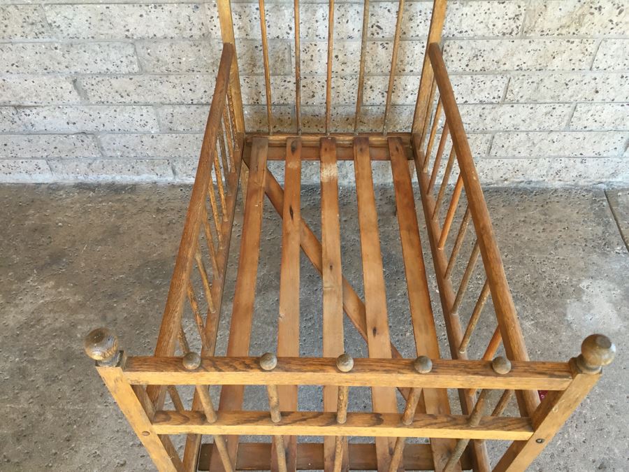 Vintage Wooden Crib [Photo 12]