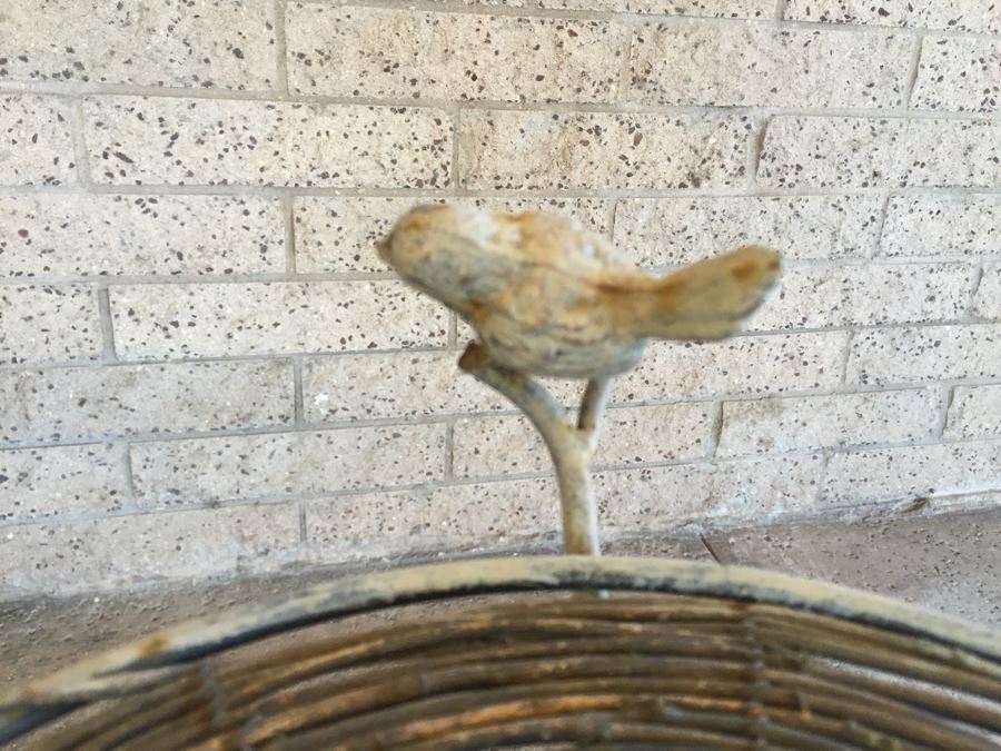 Nice Metal And Branch Table With Winding Tree Branch And Bird Motif [Photo 12]