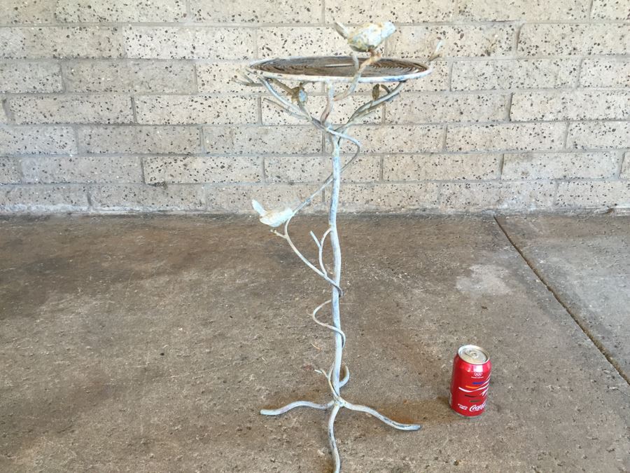 Nice Metal And Branch Table With Winding Tree Branch And Bird Motif [Photo 16]