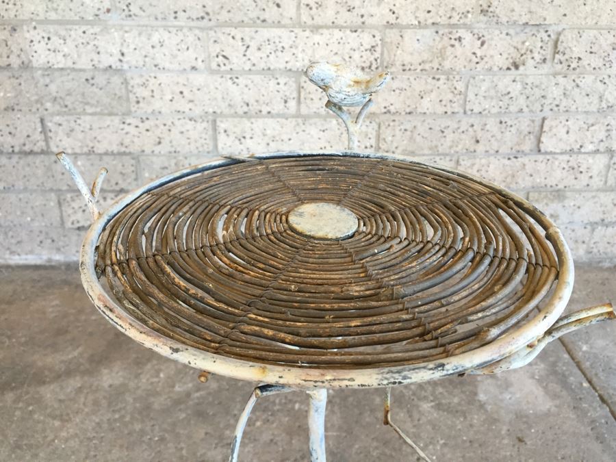 Nice Metal And Branch Table With Winding Tree Branch And Bird Motif [Photo 9]