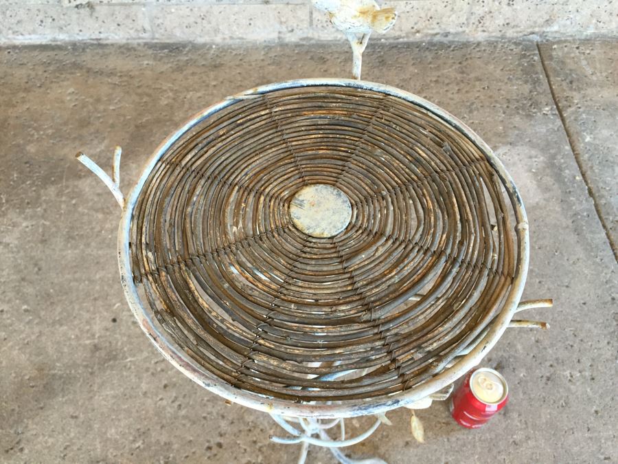 Nice Metal And Branch Table With Winding Tree Branch And Bird Motif [Photo 10]
