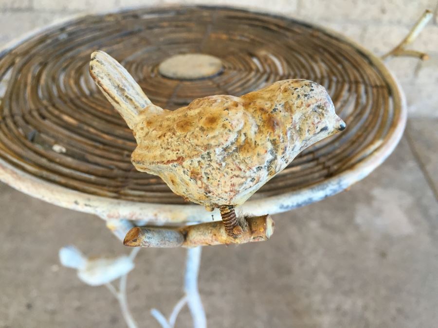 Nice Metal And Branch Table With Winding Tree Branch And Bird Motif [Photo 2]