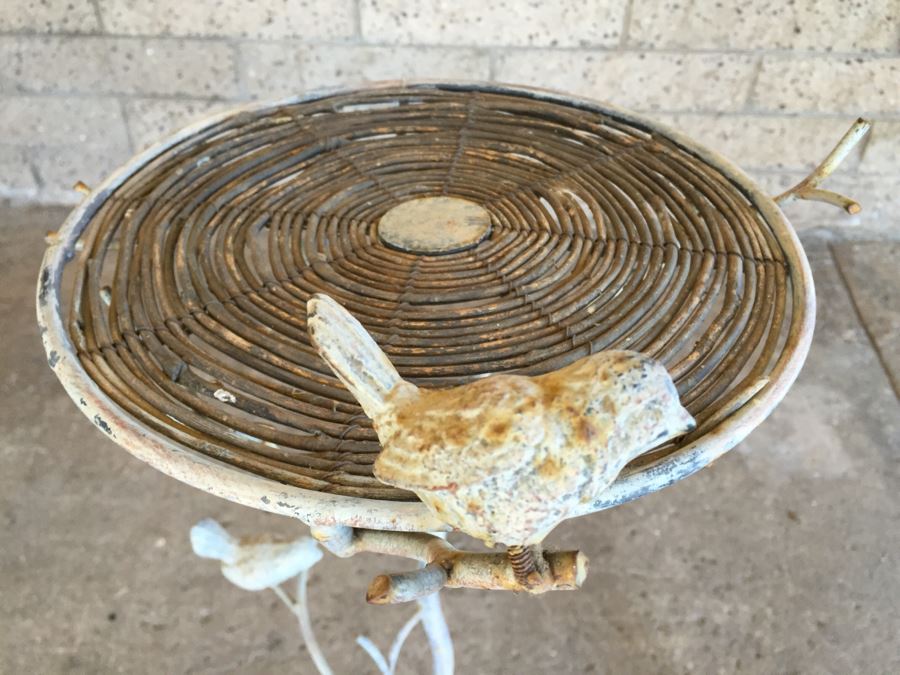 Nice Metal And Branch Table With Winding Tree Branch And Bird Motif [Photo 13]