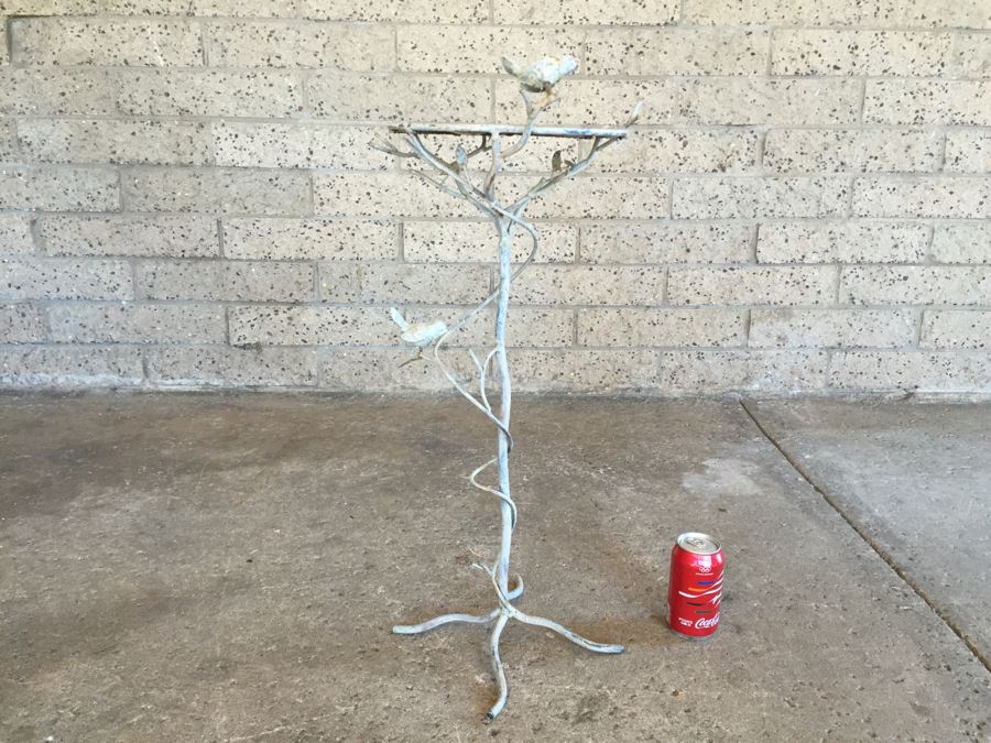 Nice Metal And Branch Table With Winding Tree Branch And Bird Motif [Photo 17]