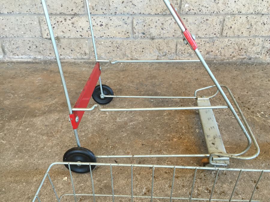 1950s Vintage AMSCO Metal Toy Shopping Cart Doll Stroller [Photo 15]