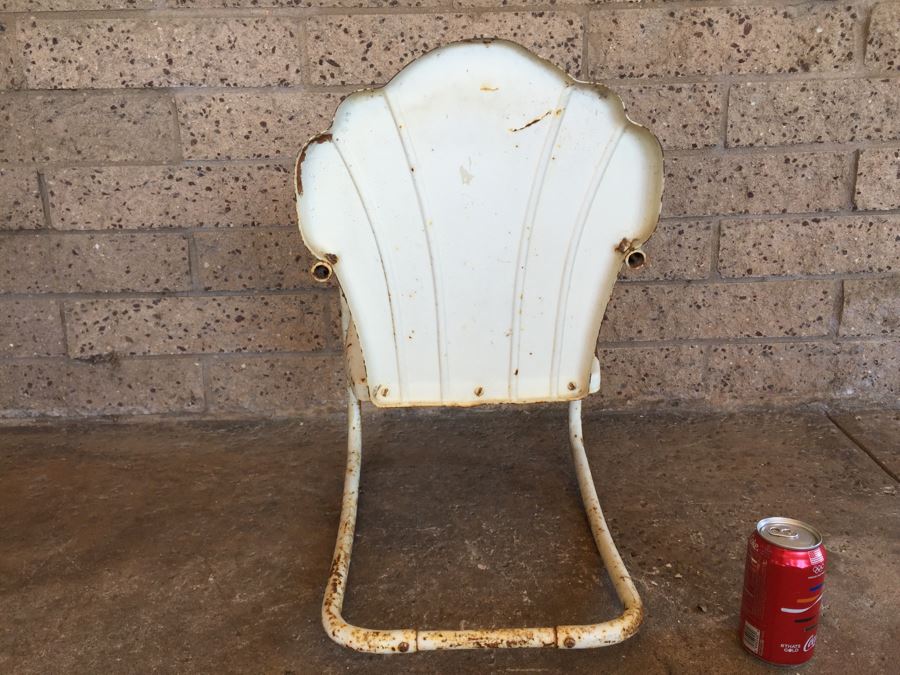 Vintage Child's Metal Shell Rocking Chair [Photo 6]
