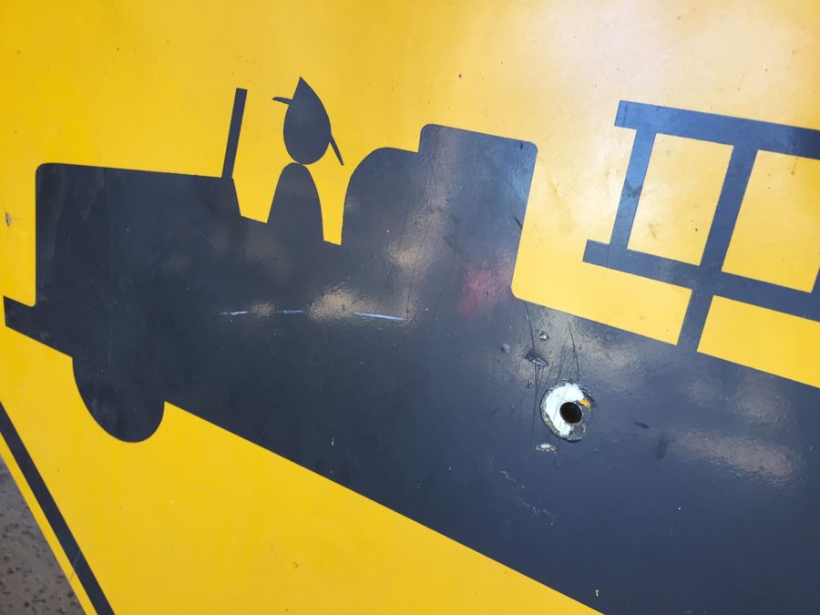 Large Yellow And Black Fire Station Sign [Photo 11]