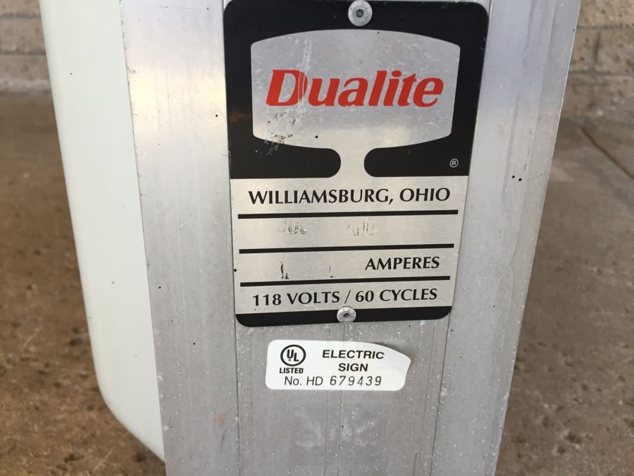 Large Double Sided AAA Triple A 'Show Your Card Approved Lodging' Vintage Hotel Electric Sign With Hook Brackets For Hanging Dualite [Photo 18]