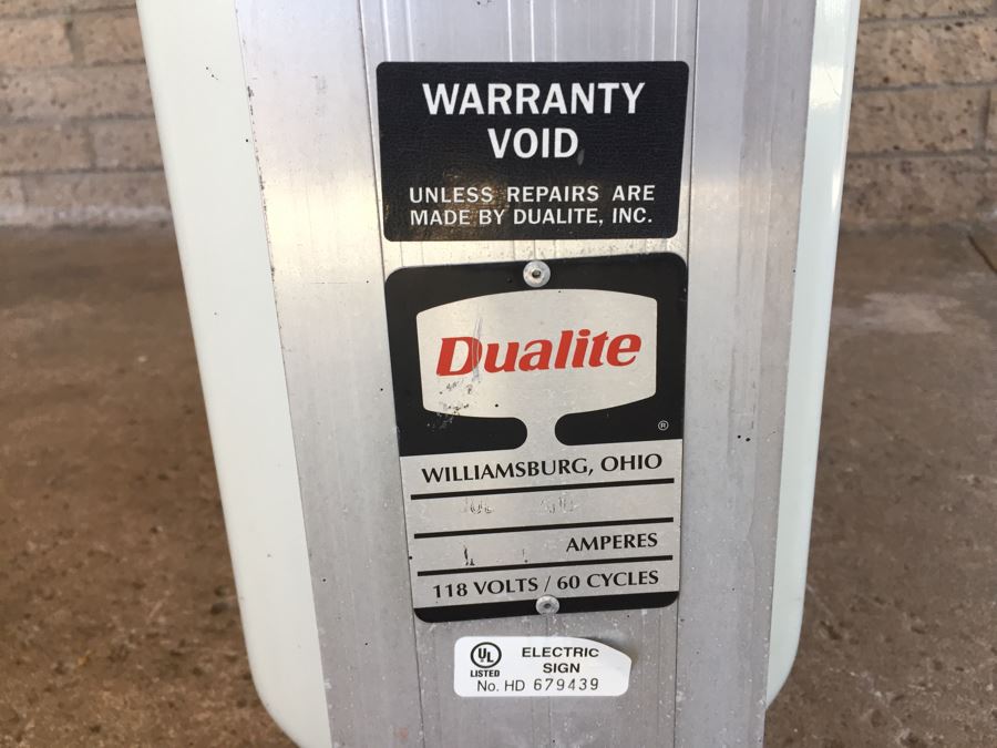 Large Double Sided AAA Triple A 'Show Your Card Approved Lodging' Vintage Hotel Electric Sign With Hook Brackets For Hanging Dualite [Photo 3]