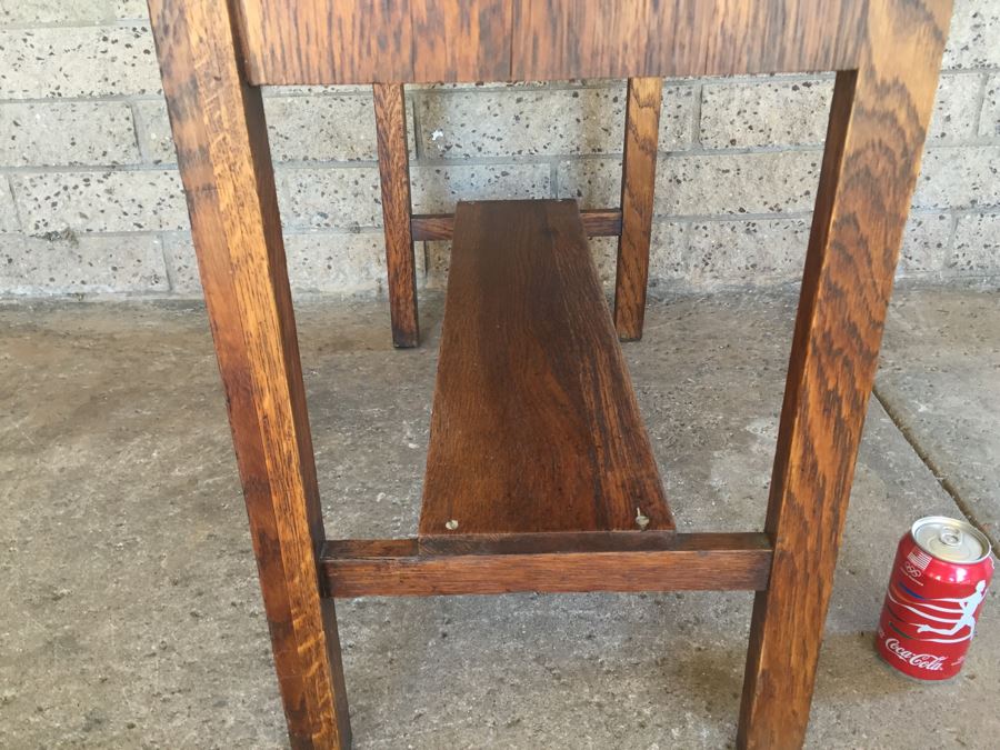 Antique Slant Top Desk Writing Desk [Photo 17]