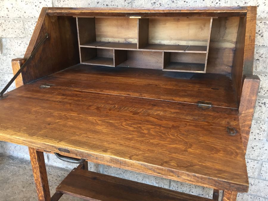 Antique Slant Top Desk Writing Desk