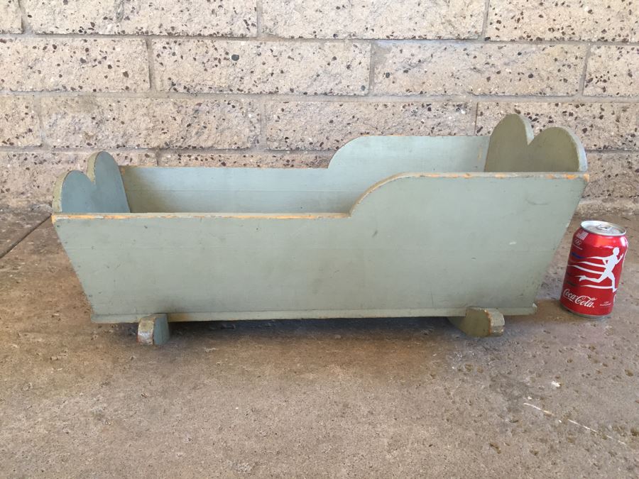 Vintage 'Julia' Wooden Doll Cradle [Photo 2]