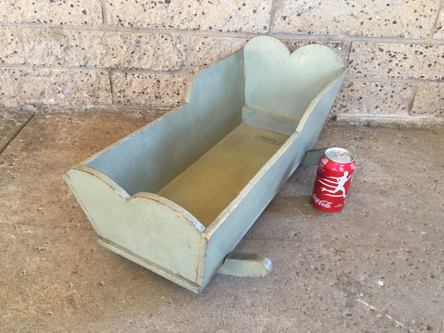 Vintage 'Julia' Wooden Doll Cradle [Photo 4]