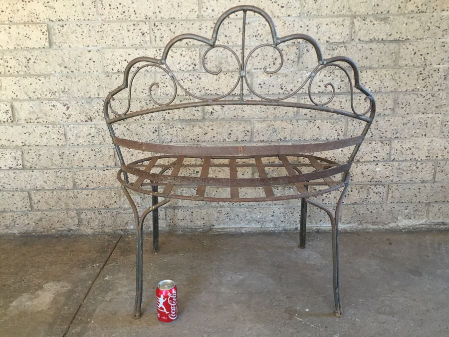 Vintage Wrought Iron Bench (Needs Cushion) [Photo 10]