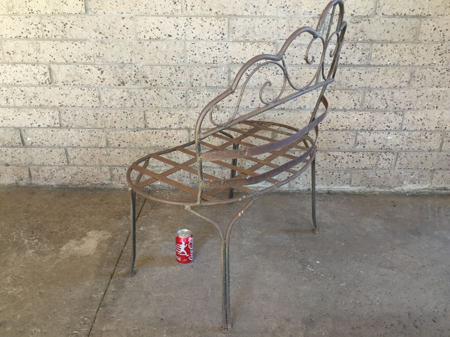 Vintage Wrought Iron Bench (Needs Cushion) [Photo 9]