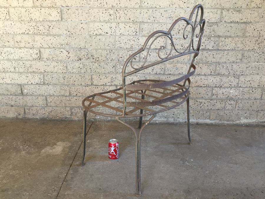 Vintage Wrought Iron Bench (Needs Cushion) [Photo 3]