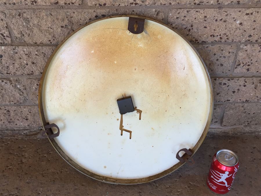 Large Round Vintage Thermometer By Airguide Instrument Company Chicago [Photo 3]