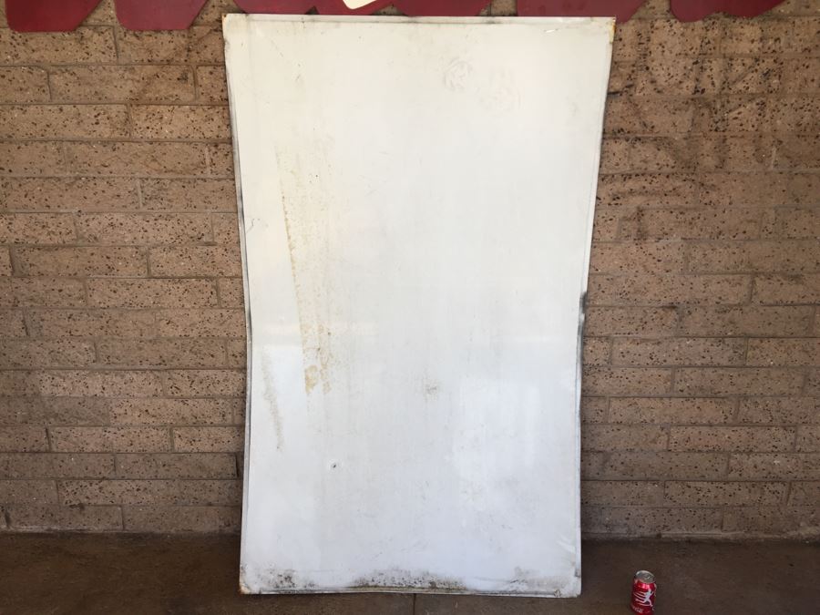 'Drive Your Engine Clean Super Unleaded+' Mobil/Exxon Gas Blue Sign Single Sided [Photo 9]