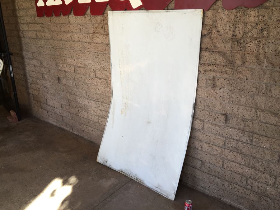 'Drive Your Engine Clean Super Unleaded+' Mobil/Exxon Gas Blue Sign Single Sided [Photo 10]