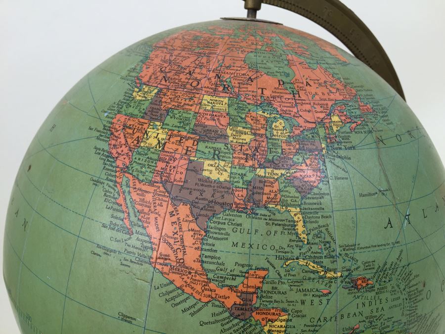 Mid-Century Replogle 12 Inch Reference Globe With Stand [Photo 8]