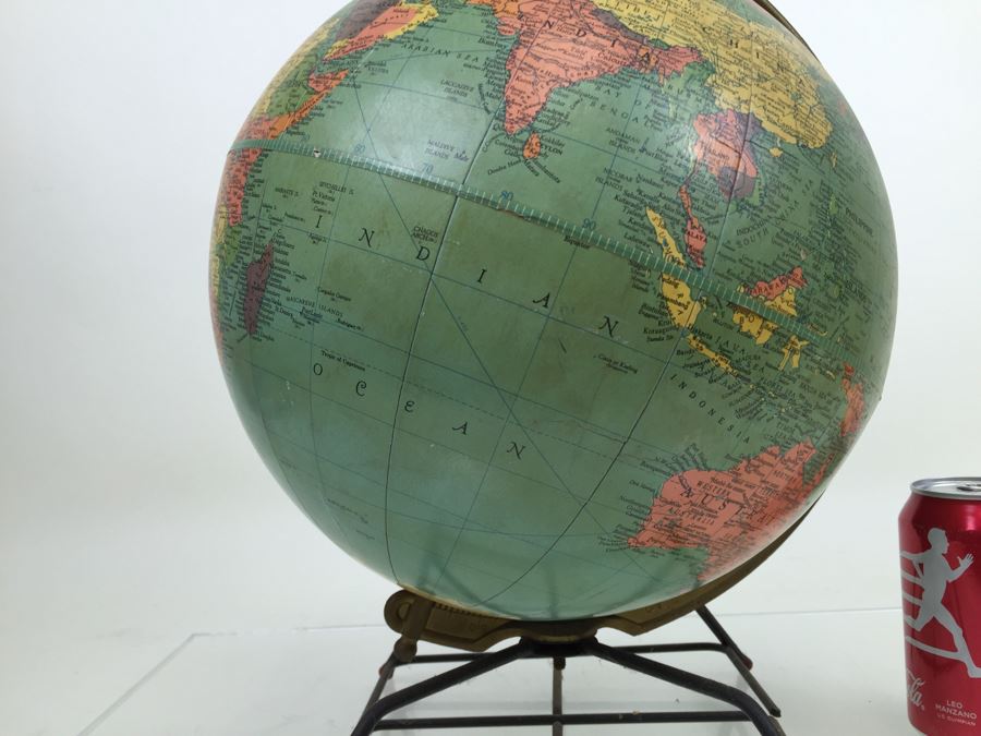 Mid-Century Replogle 12 Inch Reference Globe With Stand [Photo 11]