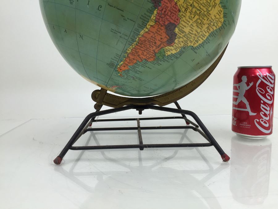Mid-Century Replogle 12 Inch Reference Globe With Stand [Photo 4]