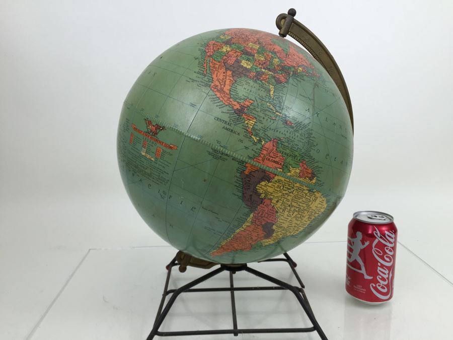 Mid-Century Replogle 12 Inch Reference Globe With Stand [Photo 5]