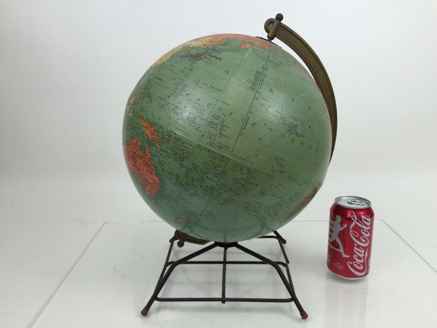 Mid-Century Replogle 12 Inch Reference Globe With Stand [Photo 13]