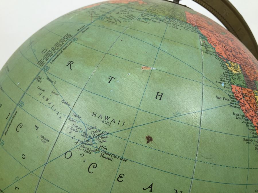 Mid-Century Replogle 12 Inch Reference Globe With Stand [Photo 14]
